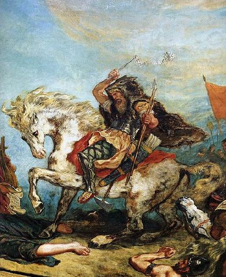 Victor Delacroix Attila fragment, Eugene Delacroix